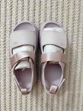 UGG Box with Black Logo on Tan